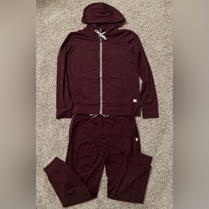 Vuori Halo Performance Hoodie 2.0 with matching Performance Joggers